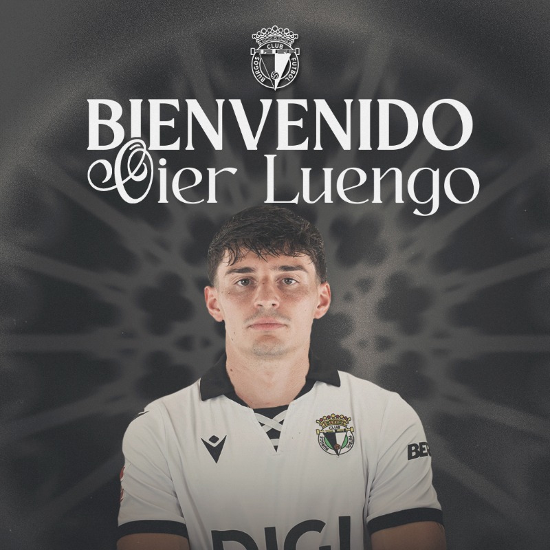 Burgos_CF's tweet photo. 🚨 OFICIAL | Oier Luengo, contundencia y carácter para el Burgos CF ✍🏻

¡Bienvenido, Oier! 🤍🖤

#BurgosCF