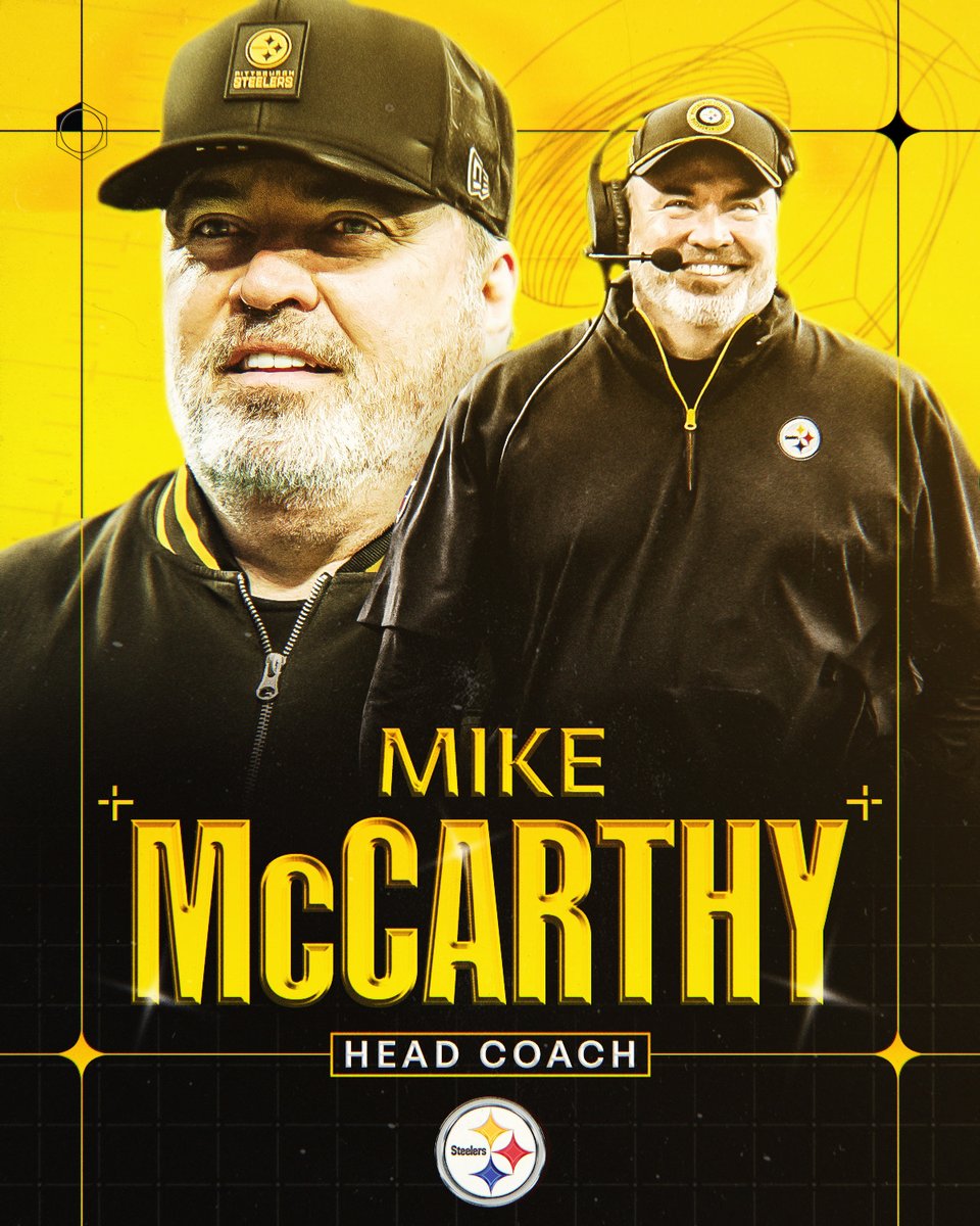 steelers's tweet image. We have verbally agreed for Mike McCarthy to become our next head coach.