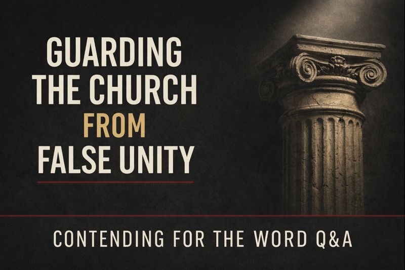 Servantsofgrace's tweet image. In today’s Contending for the Word Q&amp;amp;A, Dave Jenkins walks through Ephesians 4:1–6 and explains how churches can guard against false unity.

▶️ servantsofgrace.org/guarding-the-c…