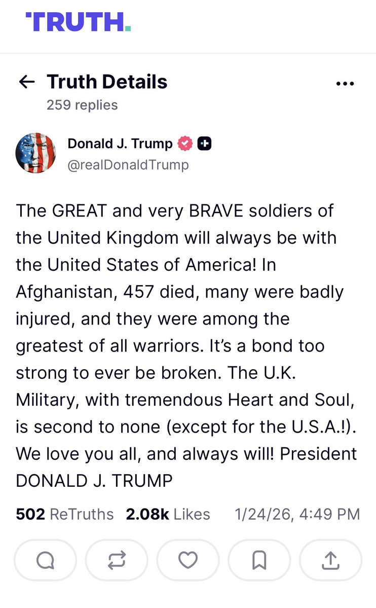 BethRigby's tweet image. Following an avalanche of criticism, including from the PM who called Trump’s remarks over Afghanistan, frankly appalling’, Trump responds, paying tribute to ‘very brave’ British soldiers. No apology here for the original comments