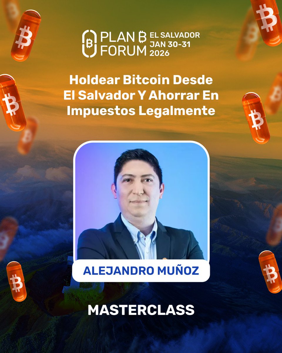Holdear Bitcoin y ahorrar impuestos legalmente. En Plan ₿ Forum El  Salvador, @legaltechSV explica cómo hacerlo desde El Salvador. 30 y 31 de  enero. #PlanBForum