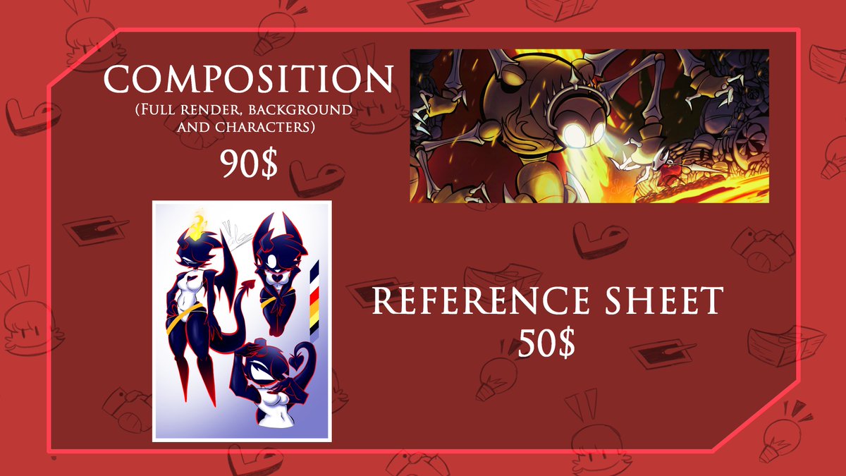 AlexMated_'s tweet photo. New additions to the commissions. https://t.co/Mgx7GUNPAM