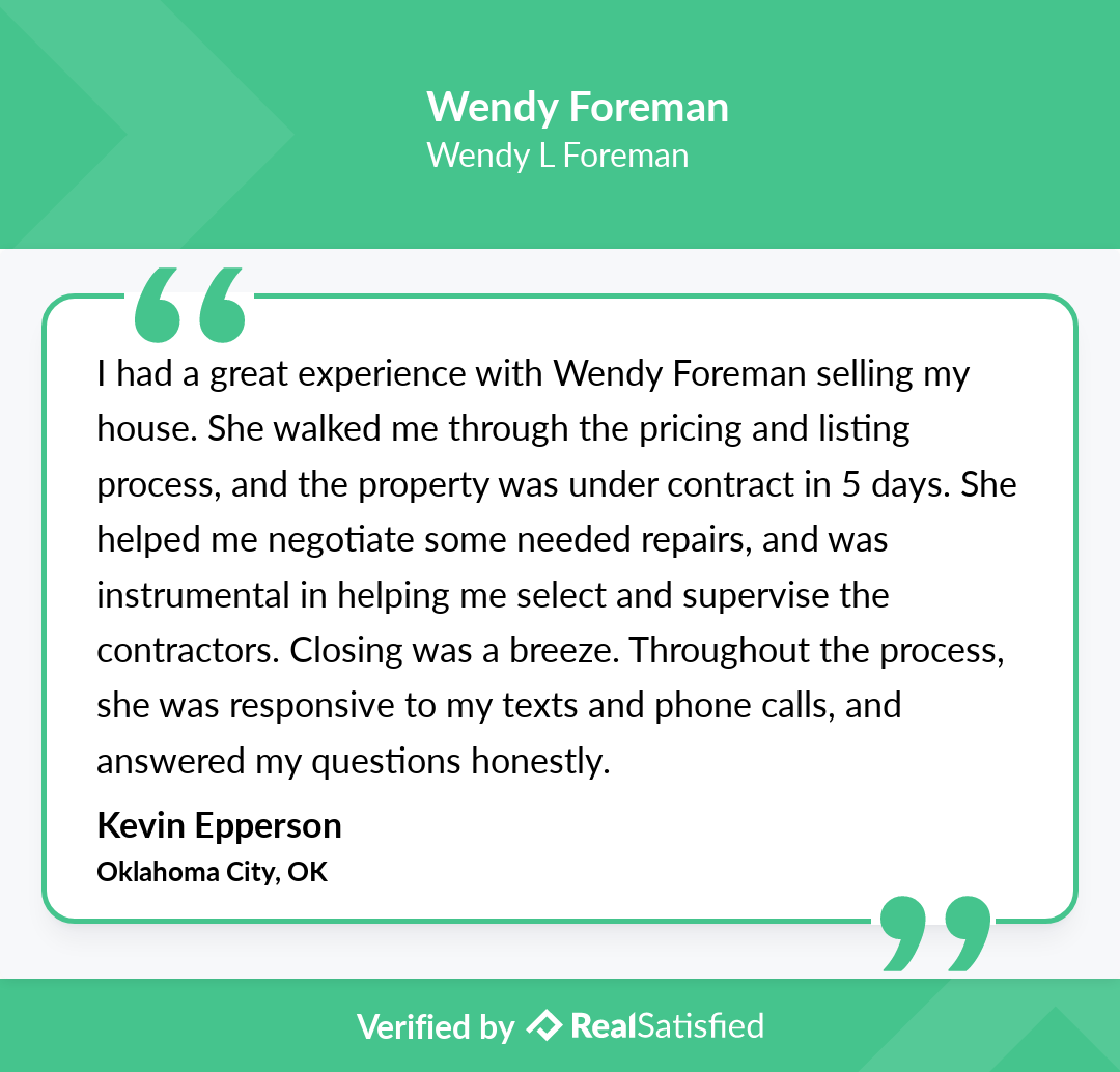 I’m sincerely honored by clients like this. realsatisfied.com/Wendy-Foreman via @realsatisfied