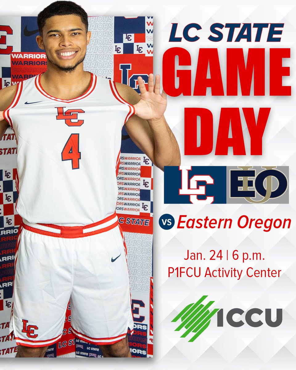 LCSCMBB's tweet photo. GAME DAY‼️‼️

Your LC Warriors are at home again today, taking on Eastern Oregon.

Tip-off is set for 6:00 PM, Pacific time at the P1FCU Activity Center .⏰.⏰

#Packlife🔴🔵 https://t.co/Lkg7MmpXVP