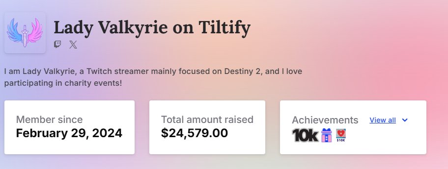 Today is the big day!

Our featured block starts at 1pm EST! 

We will be playing trials with <a href="/falloutplays/">I Am Fallout</a> and <a href="/The_Dodo_B1rd/">The_Dodo_B1rd</a>  and giving away a bunch of rare emblems like Scientia and Outrun🥳. The goal? Reach the 25k milestone💜

twitch.tv/lady_vaikyrie