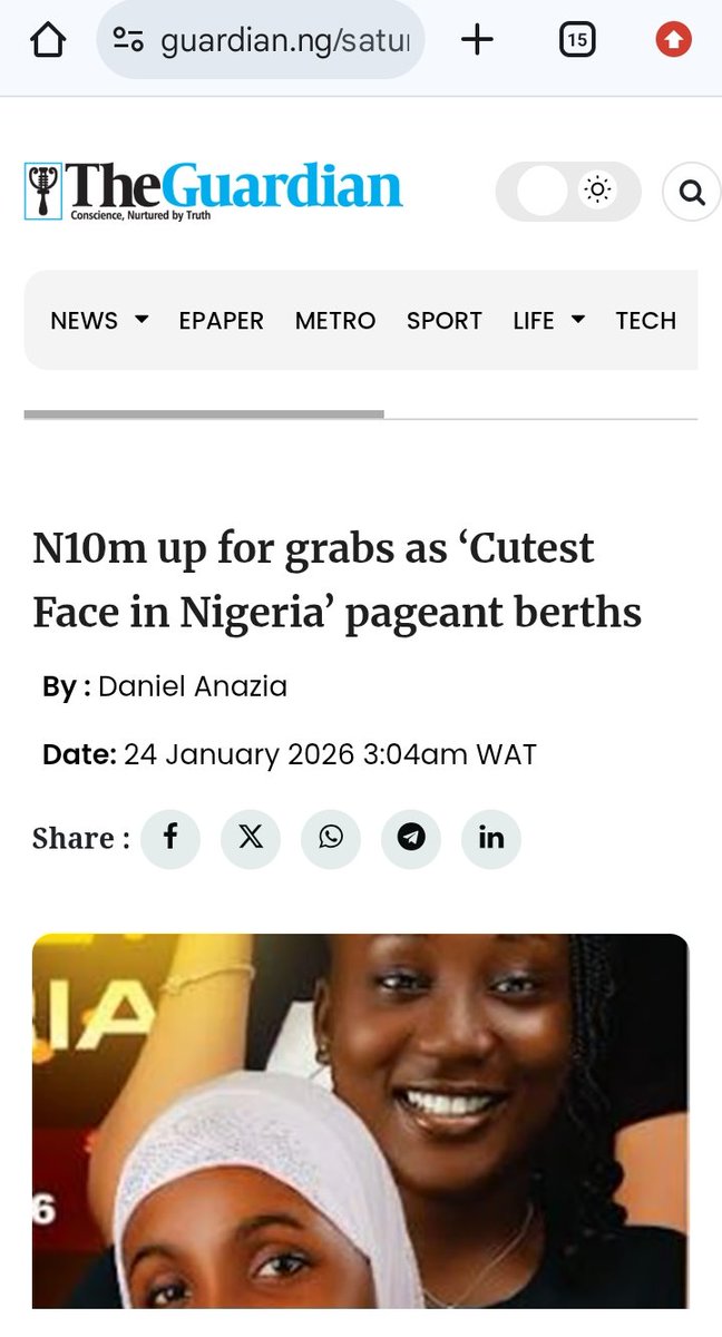 cutestfaceinnig's tweet photo. Guardian Newspaper Published A Story About CUTEST FACE IN NIGERIA Pageant. 
Registration Is Still Ongoing.
Visit: https://t.co/Gmfc7WOnOE to register.

Thank you Guardian Newspaper!
Check Out The Story👇🏽
https://t.co/89IPUq6dp2

#CutestFaceInNigeria #CFIN https://t.co/oowBvU7ngp