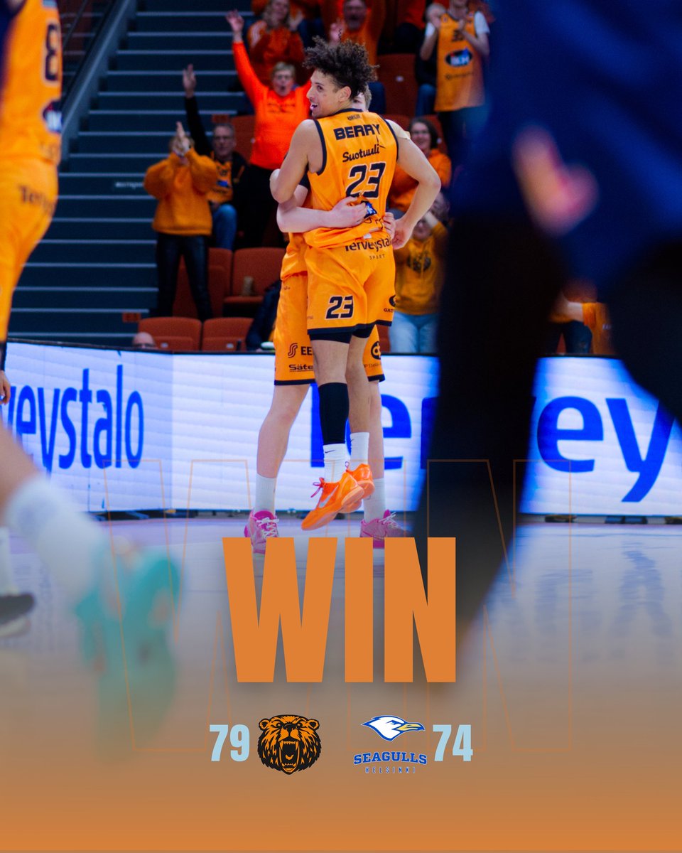 VOITTO!!

Seagulls kaatuu seitsemällä ja Ty Berry iskee taululle 30 pistettä!

#karhubasket #korisliiga