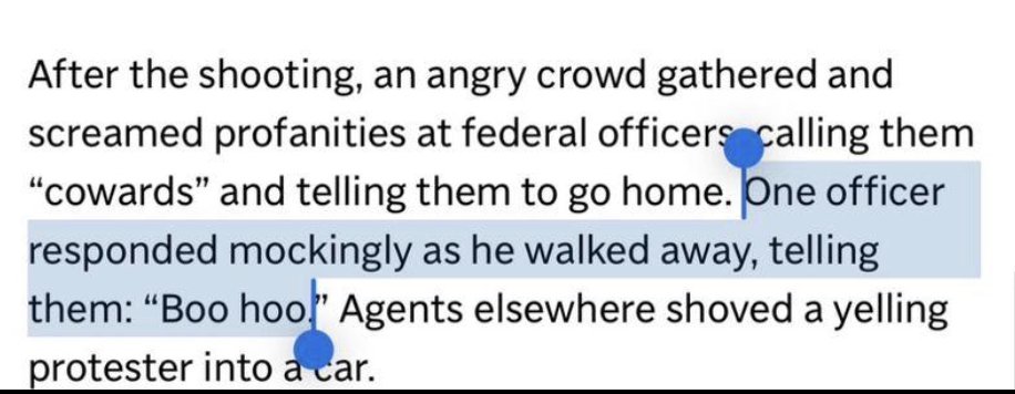 defendATLforest's tweet photo. Officers mocked onlookers after federal agents murdered a protester in broad daylight. https://t.co/avYfcz5Hyb