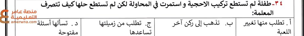 نصا من الملزمة :
الإجابة:د✅✅
#الرخصة_المهنية_رياض_أطفال