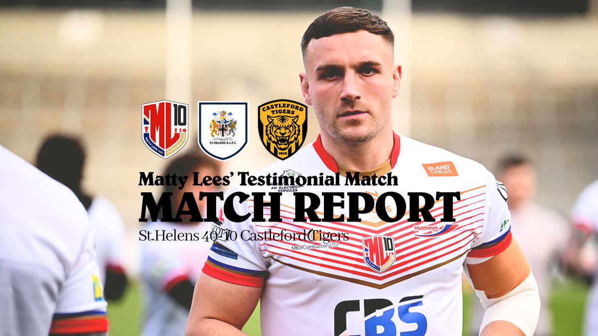 🗞️ Saints secured a 40-10 victory over Castleford in Matty Lees' Testimonial this afternoon!

Match Report ⤵️
✍️ saintsrlfc.com/2026/01/24/sai…