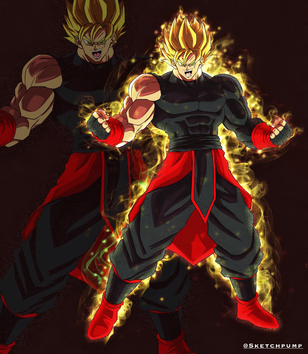 Ultimate__Stone's tweet photo. Amazing work done by @Sketchpump_ of my Lord Zak OC in his Super Zak form! 🔥 Basically the Super Vegeta form and Sketch does amazing muscle detail so turned out amazing! 💯 https://t.co/iP9cf612KI