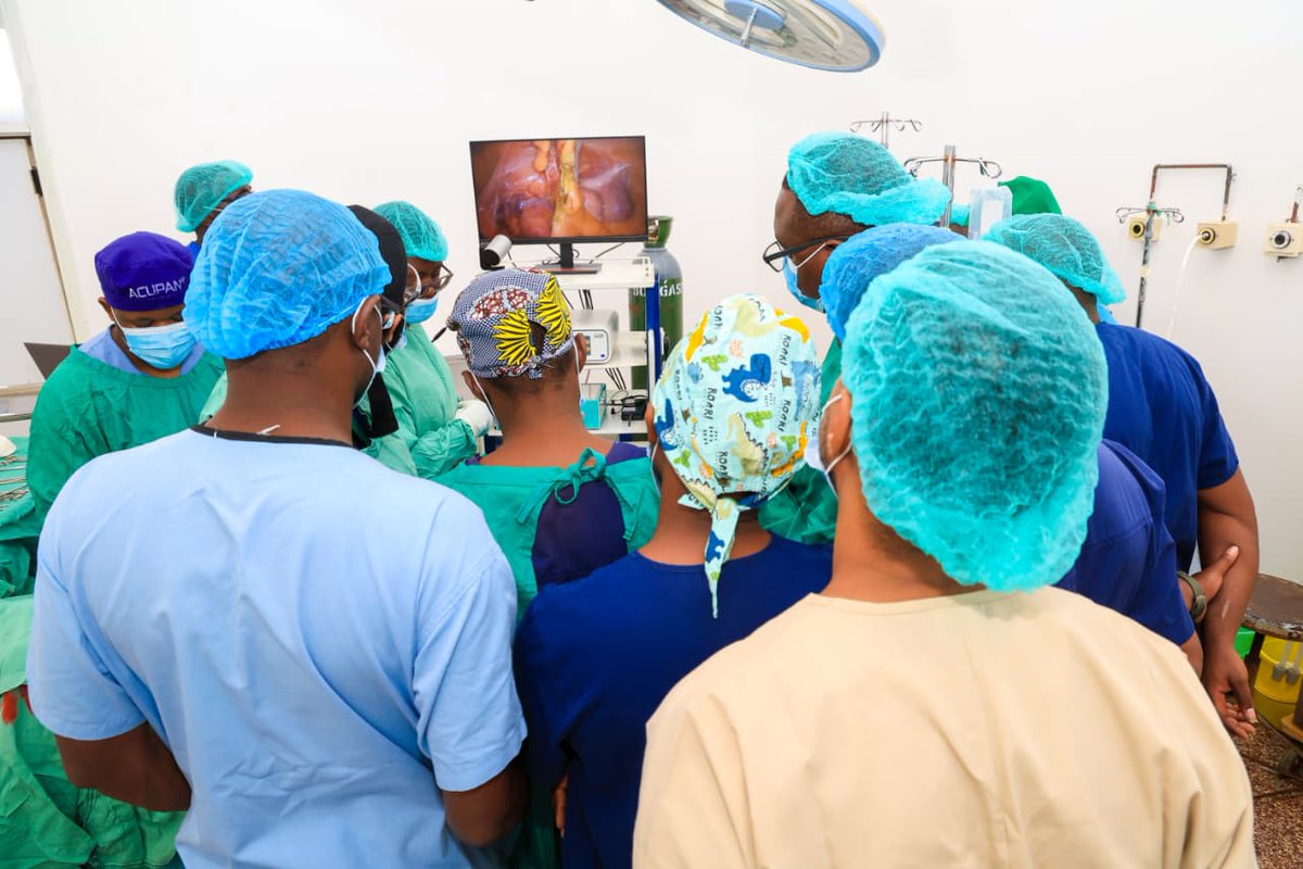Wamatangi_'s tweet photo. Kiambu County Government and the College of Surgeons of East, Central, and Southern Africa (COSECSA) has in the last two days trained 80 surgery doctors from 12 counties as well as the Kenya Defence Forces on laparoscopy surgery.  
The training included live surgeries at Kiambu Level Five where the surgeons were trained on the advanced surgery that uses small cuts instead of large ones.  
Laparoscopy causes less pain, reduces blood loss, and allows patients to heal faster
#MakingKiambuGreatAgain 
#WamatangiThePerformer 
#KaziNdiyoHiyo 
#RohoNdiyoHiyo