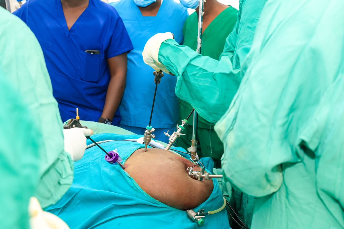 Wamatangi_'s tweet photo. Kiambu County Government and the College of Surgeons of East, Central, and Southern Africa (COSECSA) has in the last two days trained 80 surgery doctors from 12 counties as well as the Kenya Defence Forces on laparoscopy surgery.  
The training included live surgeries at Kiambu Level Five where the surgeons were trained on the advanced surgery that uses small cuts instead of large ones.  
Laparoscopy causes less pain, reduces blood loss, and allows patients to heal faster
#MakingKiambuGreatAgain 
#WamatangiThePerformer 
#KaziNdiyoHiyo 
#RohoNdiyoHiyo