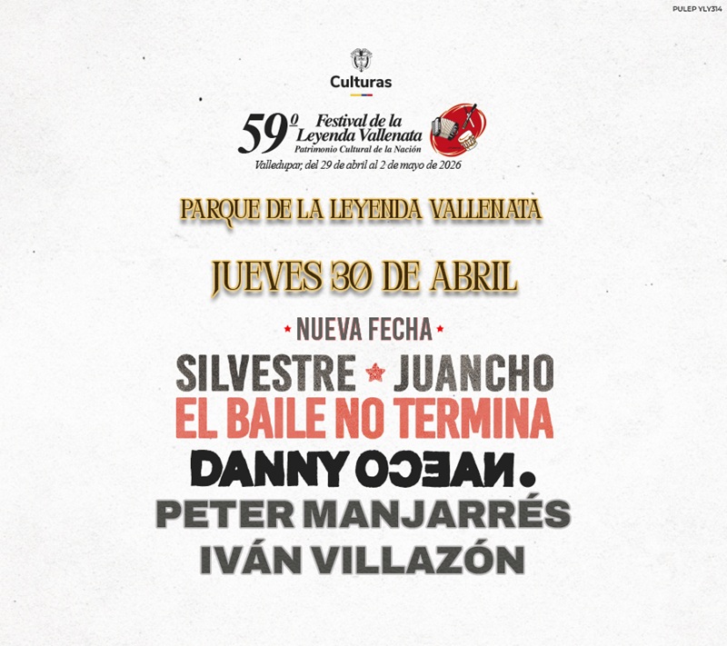 El Festival de la Leyenda Vallenata anuncia la programación musical para el jueves 30 de abril expresionnaranja.com/el-festival-de…