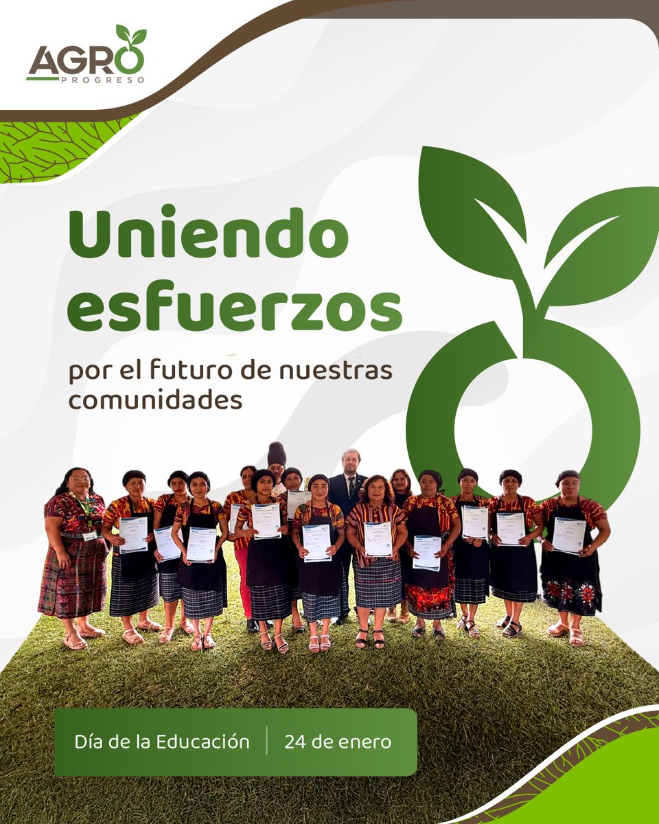 AgroProgresoGt's tweet photo. 🤝🏽¡En AgroProgreso creemos en el talento local y en el poder de la educación! 💚

#ElAgroDelFuturo #CulturaProgreso https://t.co/xWbvPkPA4N