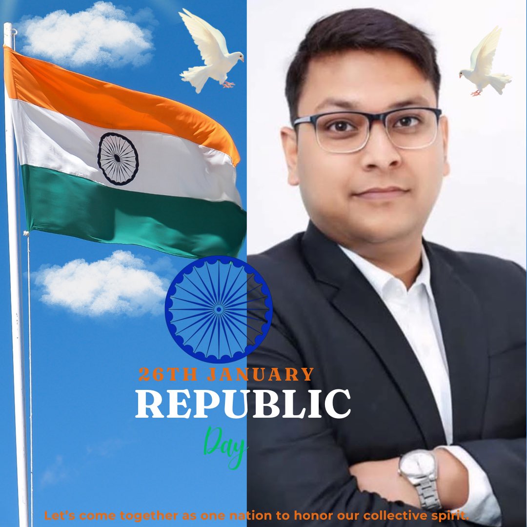 अयं गणतन्त्रदिवसः, भारतस्य तस्य स्वातन्त्र्यसेनानीनां च वैभवम् आचरन्तु। गणतंत्रदिवसस्य वंदे मातरमस्य च हार्दिक्य शुभकामना।
.
.
#26january
#गणतन्त्रदिवस 
#भारत 
#भारतमाताकीजय 
#Warriors