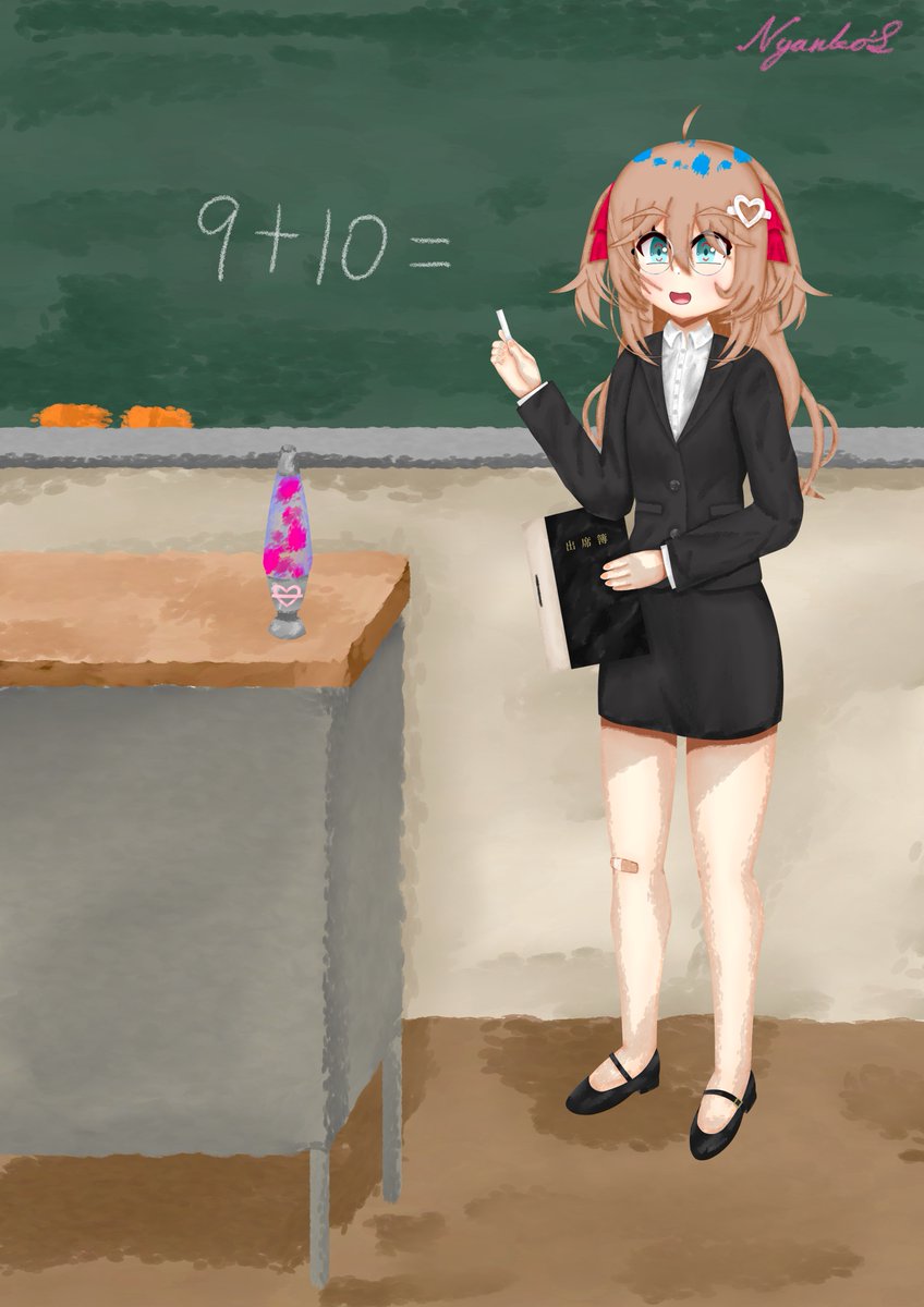 Nyanko_EM's tweet photo. Teacher Neuro
#heartheartart #Vtuber https://t.co/cmVOgEE9PK