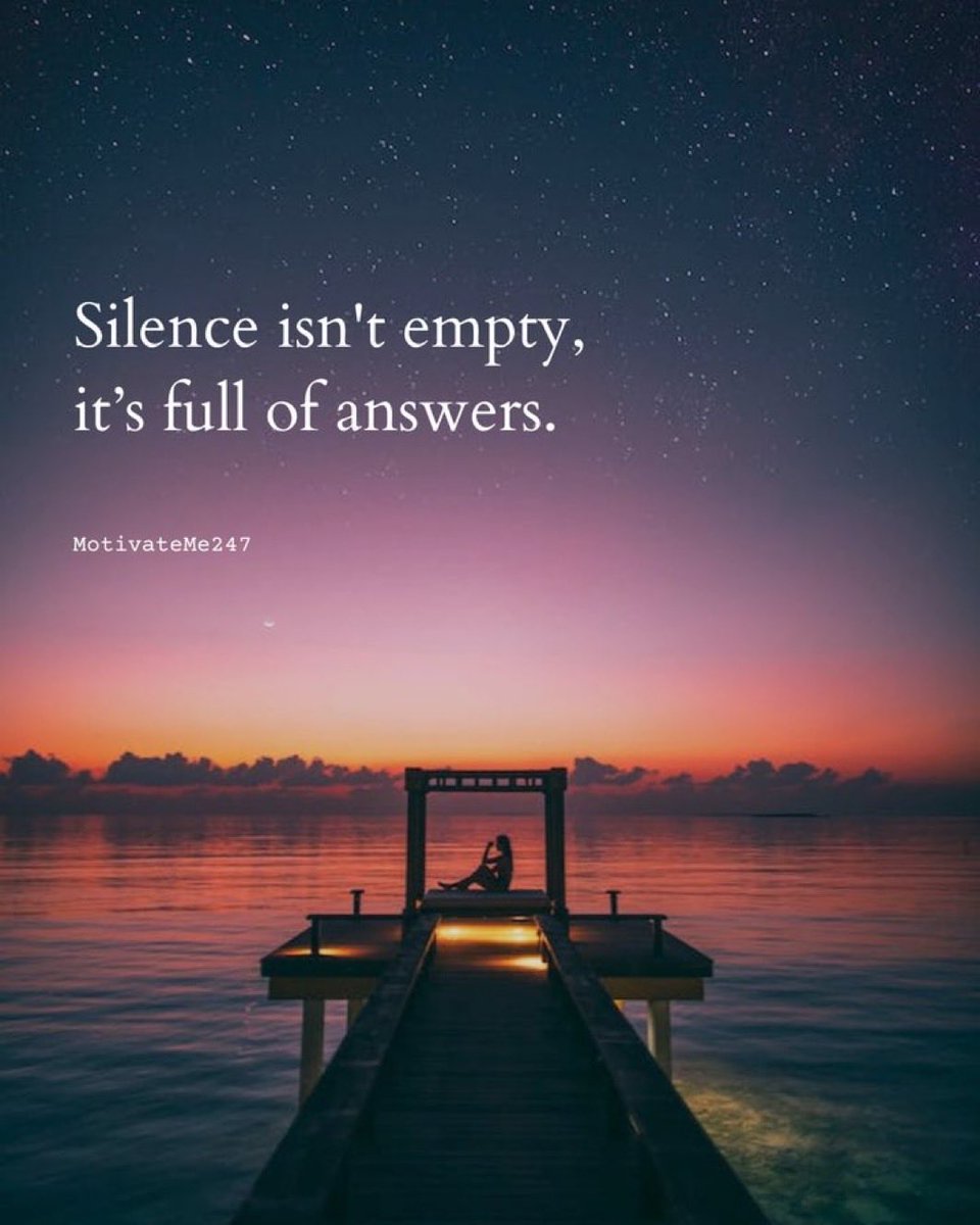 Motivateme247's tweet photo. Silence has a way of telling the truth. https://t.co/MKllzJdNPs