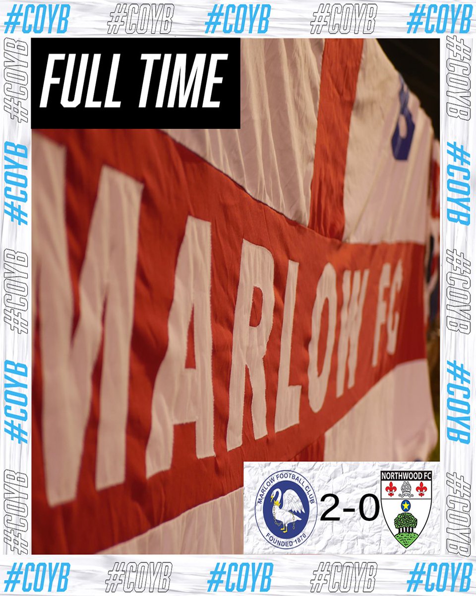 𝙒𝙚 𝙩𝙖𝙠𝙚 𝙖𝙡𝙡 𝙩𝙝𝙧𝙚𝙚 𝙥𝙤𝙞𝙣𝙩𝙨!

#MarlowFC #TheBlues #WeAreMarlow