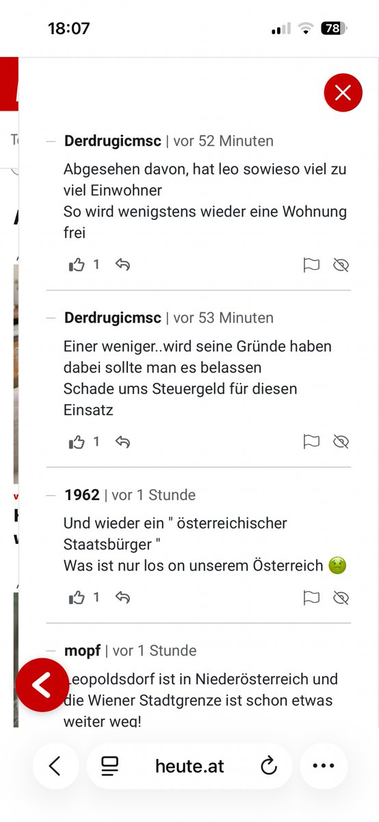 wolfsesthetics's tweet photo. @Heute_at Wieder mal tolle Leserkommentare. @LPDWien kann man Hass im Netz bei euch auch Online melden? https://t.co/XLMEZSX4q2