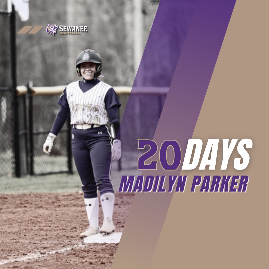 SoftballSewanee's tweet photo. 20 days left until Sewanee Softball! https://t.co/0ITS18WgWb
