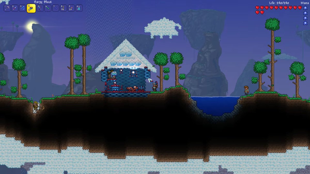 gamespark's tweet photo. 『テラリア』3年4ヶ月ぶりの“最終”大型アプデ1.4.5「Bigger &amp; Boulder」トレイラー！『パルワールド』コラボや新アイテムなど多数の追加要素チラ見せ
https://t.co/luumIy93Ly

1月27日配信予定のアプデ内容がチラ見せ。詳細は配信時に公開されるということです。 https://t.co/nG5qLbdP0J