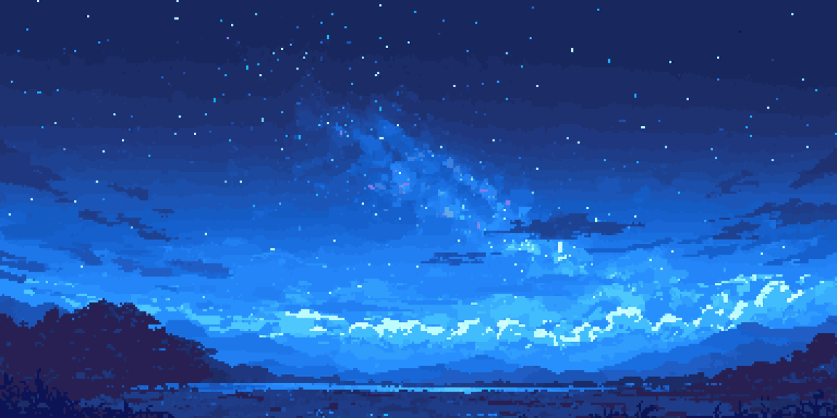 __LONPEL__'s tweet photo. フリー素材配布🪄
静かな夜空のドット絵です
加工・商用利用OK https://t.co/jJdTALmxIa