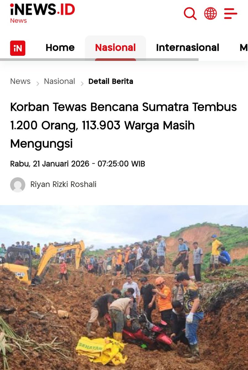 Ada yang nangisin ini gak ? Ada yang kaget gak "meninggal mendadak" segini banyak ??? 

Alfatihah untuk saudara kita disumatera 🤲🤲