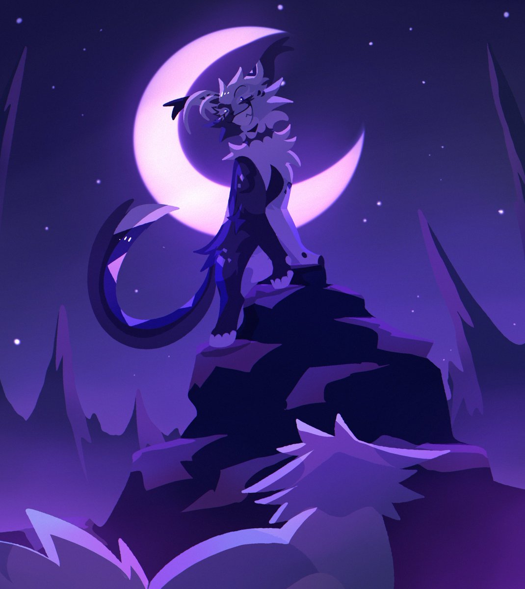 It's been a long time since I drew Lunardrop! Just love this guy so much🤫