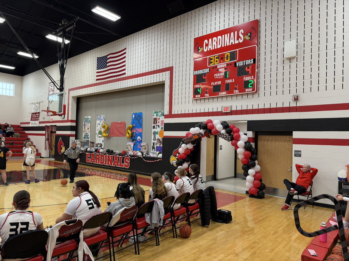 BrooksideCards's tweet image. Senior Day for our 4 Girls Basketball Seniors. Please come out and support Bella, Megan, Miya and Hailey!
