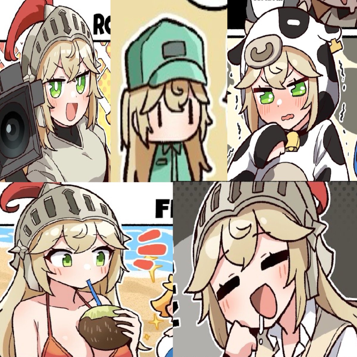 emistickmin22's tweet image. Los atuendos que ha llevado la caballera durante los cómics de guardián tales