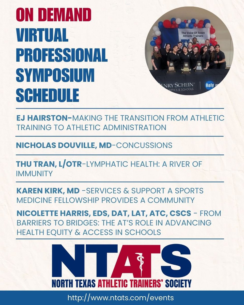 North Texas Athletic Trainers’ Society tweet media