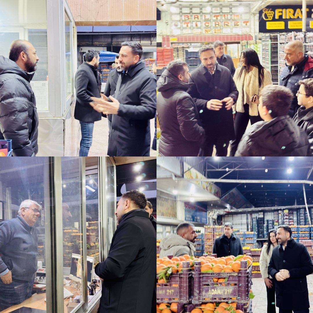 ibrahimgokcedg's tweet photo. 📍Seyhan Sebze hali

Hal esnafımızı yönetim kurulu üyelerimizle ziyaret ederek hem taleplerini dinledik hem de hayırlı, bereketli kazançlar diledik.
Alın teriyle ekmeğini kazanan, şehrimizin üretim ve ticaret hayatına can veren esnafımızla gönül gönüle sohbet ettik.

AK Parti olarak; emeğin, üretimin ve bereketin yanında olmaya, esnafımızın sesi ve güvencesi olmaya devam edeceğiz.
Rabbim kazançlarını bereketli, işlerini daim eylesin.

#EsnafımızlaBirlikte
#BereketliKazançlar
#AKParti
#Seyhan
#ÜretenTürkiye

@omerrcelik @abuyukgumus @yahyacelik_
@ozmehmetemin @Tamer_Dagli @KaramikSunay  @abdullahdogru01 @farukaytek