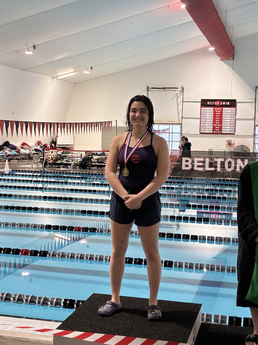 BntDragon's tweet photo. Dragons lapping the competition at the District 13 AAAA Swim Championships
Zayne Williford, Claire Thomas, Jayden Stilley all claimed District Championship @BeltonISDAth @BeltonISD https://t.co/aTxK5SPRQv