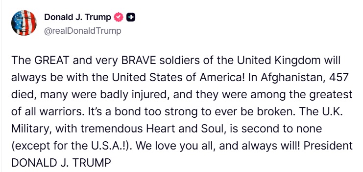 TrumpDailyPosts's tweet photo. Donald J. Trump Truth Social Post 11:49 AM EST 01.24.26