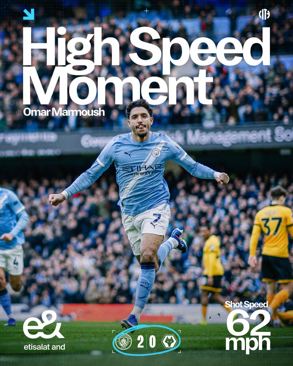 ⚡️ <a href="/OmarMarmoush/">Omar Marmoush</a>'s sixth minute strike is today’s #HighSpeedMoment 💥

🤝 <a href="/eAndGroup/">e&</a>