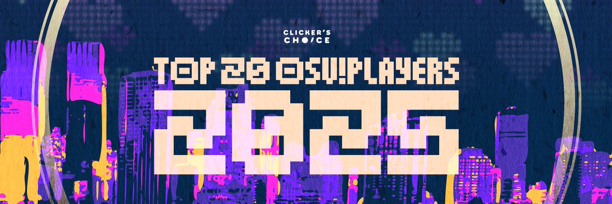 Bit late this year, but it's time to vote for the best osu! players of 2025!

There is a new addition to the website - you can now write comments per choice.

🌐 choice.hwc.hr/vote/101

Use this tag on X to find other votings
#clickerschoice