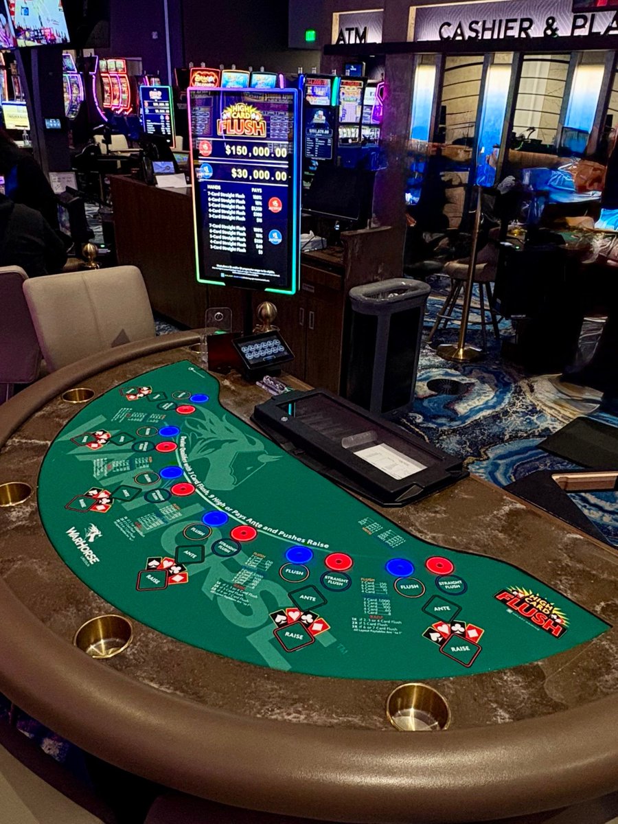 WarHorseLincoln's tweet image. 🚨 NEW TABLE ALERT! 🚨

Now introducing High Card Flush ♣️♥️
Come try your luck! 
Gambling Problem? Call 1-833-BETOVER. 

#WarHorseLincoln #WhereNebraskaWins #NewTable #TableGames