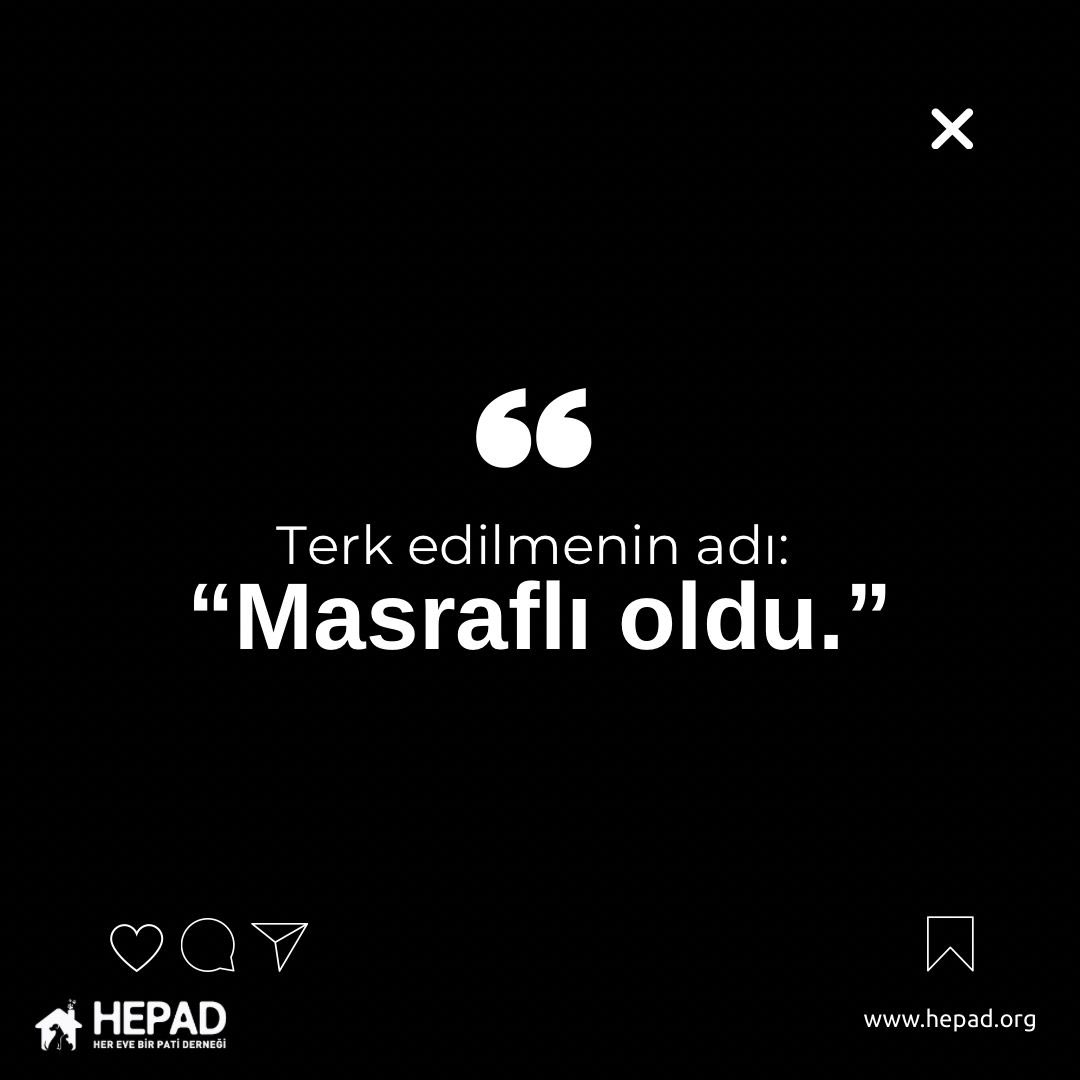 hepadyuva's tweet image. Terk edilmenin adı: Bahane.
Her geçen gün satın alınan kedi ve köpekler, üretilen çeşitli gerekçelerin arkasına sığınılarak terk ediliyor. Hayatlar değişiyor, planlar bozuluyor; bedelini ise söz hakkı olmayan canlar ödüyor. Sahiplenmek bir heves değil, ömür boyu süren bir…