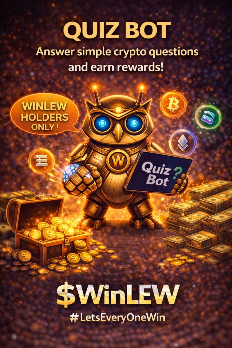 LewSales's tweet image. On February 1st,
We're officially launching the #WinLEW Quiz Bot.

This isn’t just a bot; it’s another step toward real, on-chain utility that rewards participation, knowledge, and community engagement. Built to be transparent, fair, and fun, the quiz bot gives everyone a way to