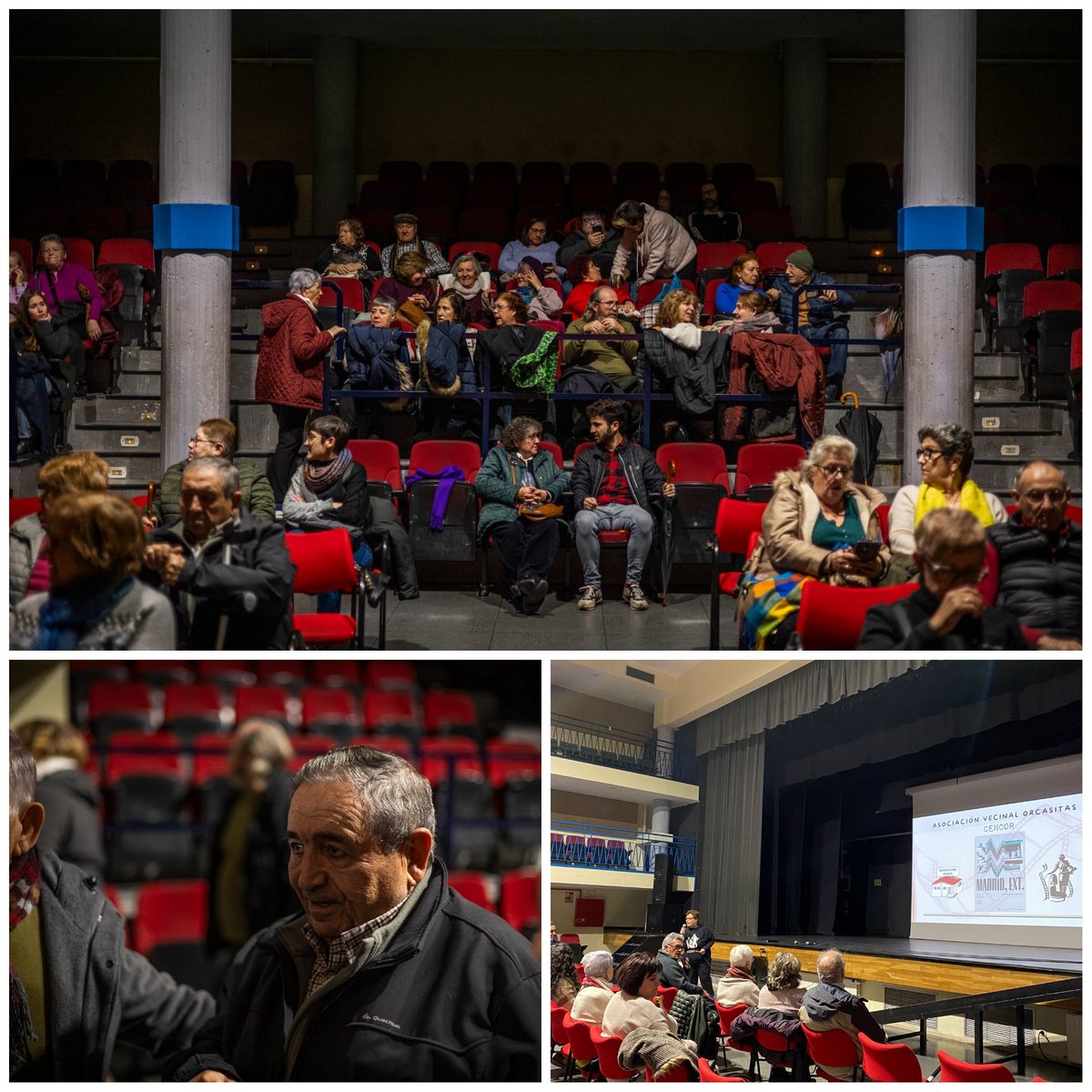 CENCORcasitas's tweet photo. Emocionante tarde la de ayer...Con "MADRID, EXT" hicimos un viaje nostálgico y sensorial que retrata la identidad cambiante de la ciudad. Gracias a @madrid_ext Juan Cavestany por charlar con nosotros y sobre todo, gracias al público que nos acompañó a pesar de la lluvia🤗 https://t.co/GYF0V8sjcN
