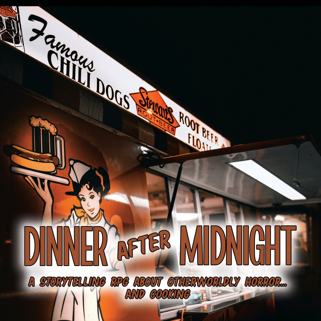 Welcome to Dinner After Midnight, a storytelling #TTRPG by Nate Southard about otherworldly #horror… and cooking! Pick it up today! #TTRPGs #Tabletop #Games #IndieGameDev #IndieGames #Geek madnessheart.press/product/dinner…