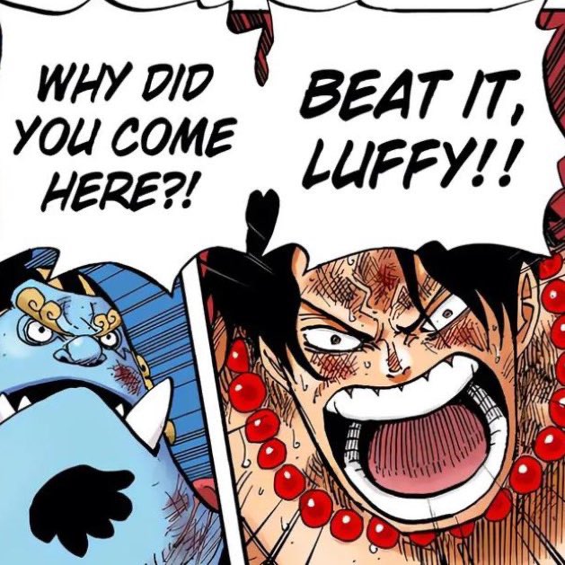 kiyodia's tweet image. the parallels between these two even down to their reactions to luffy trying to save them