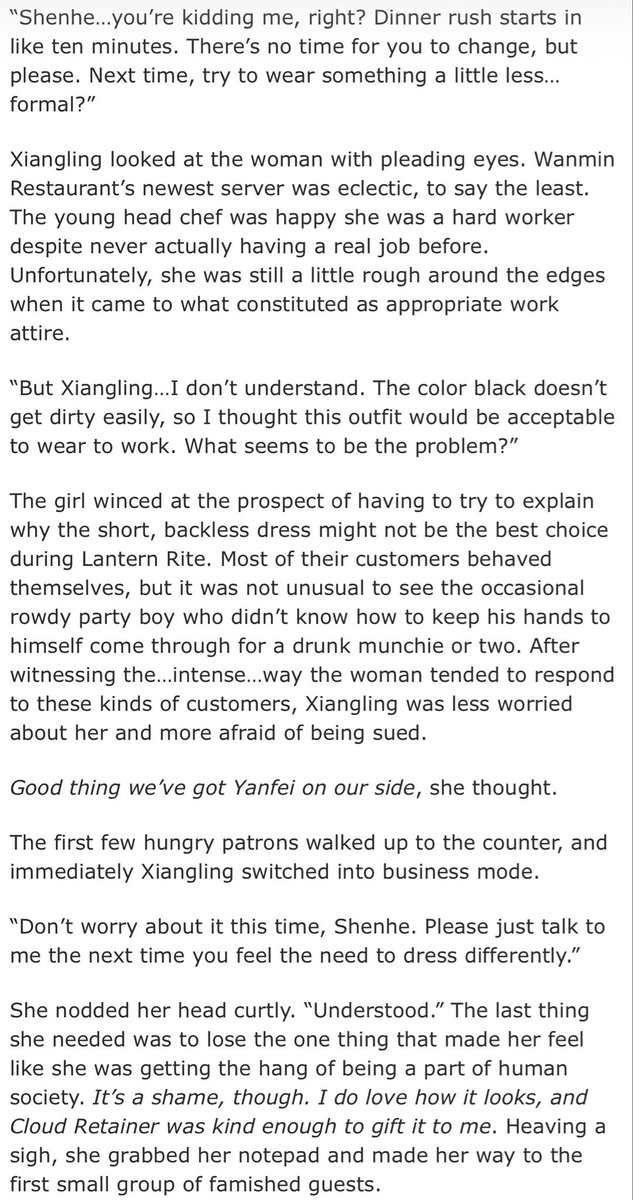 Hey #Shenlan fans…we are working on a Yelan skin fic 👀 Hoping to drop on Shenhe’s birthday in March! 🥳 If you haven’t read our Shenhe skin fic, please do! 🥰

archiveofourown.org/works/53881627…

#shenhe #yelan #genshinimpact