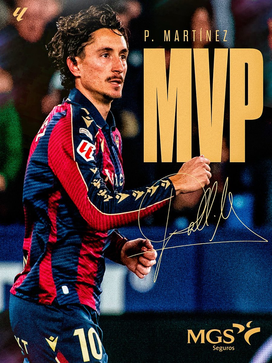 LevanteUD's tweet image. Y con vuestros votos...

¡Pablo Martínez es el MVP #MGSSeguros del #LevanteUDElche!