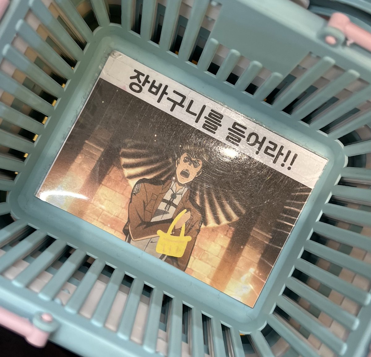 fnvleldk's tweet image. 오늘 소품샵 갔는데 굉장한 장바구니 발견함

買い物かごを捧げよ