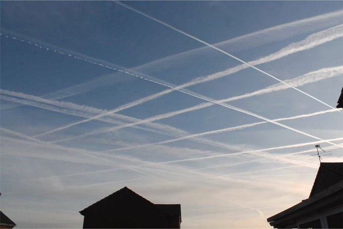 It’s wild how this is just accepted and hardly anyone even stops to question what’s going on in the skies above them.