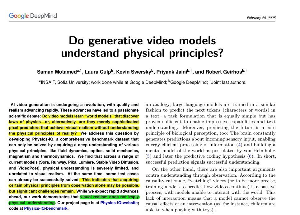 Physics-IQ paper abstract