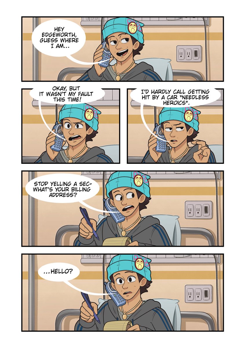 Repost. If I had a nickel for every hosptial scene I've done #aceattorney