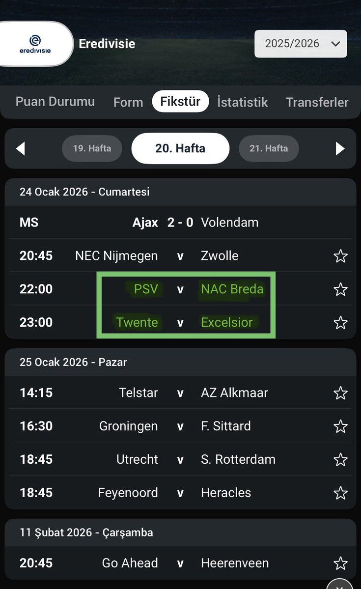 matrixiddaa's tweet image. 🇳🇱 | Eredivisie’da 22/23 sezonu 5. hafta çift 3-4 skor çıkıyor. 1 hafta sonra Cumartesi 22:00 maçı olan Excelsior - Emmen maçı 2/1 oluyor.

Hollanda’da geçen hafta çift 3-4 skor çıktı. Bu hafta; PSV Cumartesi 22:00 maçı, Excelsior ise geçmişte payını alan takım.

Bu iki maça…